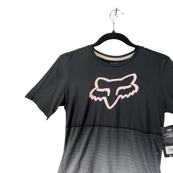 Small pink/black Fox Racing Women Flexair short Sleeve Jersey - Picture 4 of 14